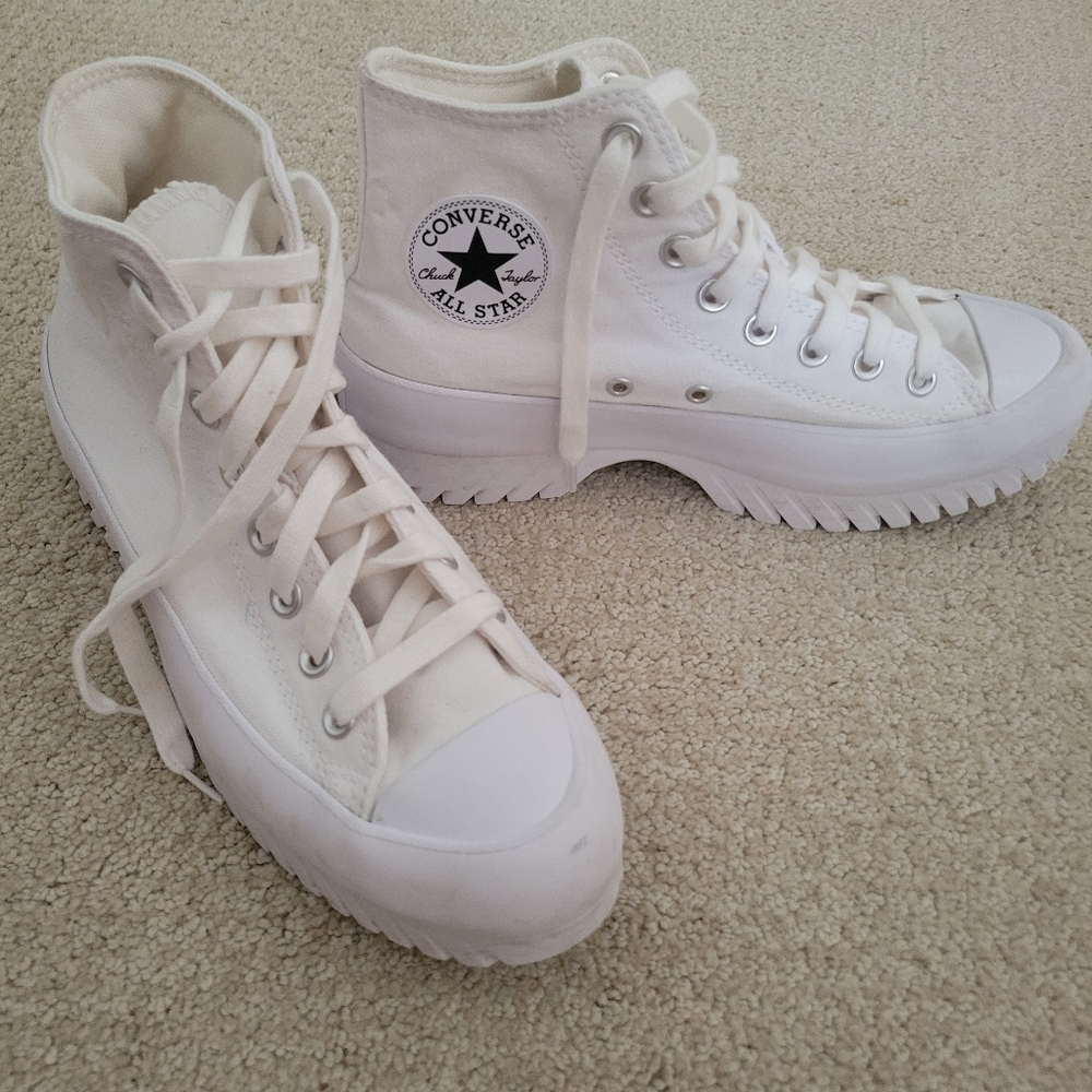 Converse hightop sneakers size 8.5 women